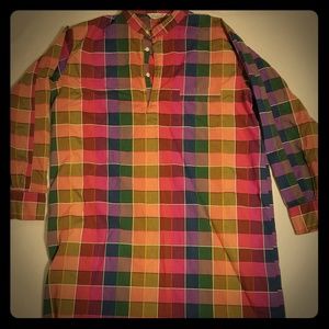 Derek Rose vintage large plaid long sleeve